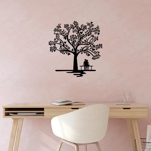 Stylish Black Decorative Metal Wall Accessory, 66 x 69 cm, 100% Metal, 1.5 mm Thickness, Perfect for Modern Home Decor & Unique Wall Art