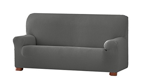 Eysa Cora Bi-Elastic Sofa Cover 4-Seats, Polyester-Cotton, Grey, 36 x 27 x 19 cm, F747066