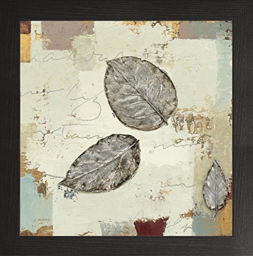 Frame Company Watson Range Silver Leaves IV by Mark Wiens, Photo Frame - 8 x 8 Inches, Black