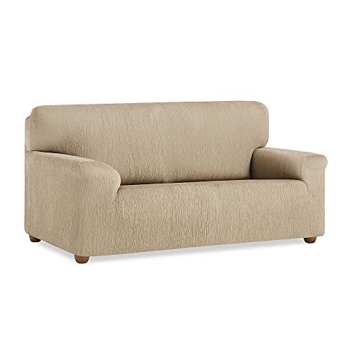 MAXIFUNDAS Vega Elastic Sofa Cover 2 Seater Linen