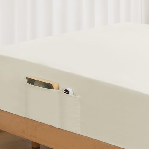 Twin Fitted Sheet Only - Premium 1800 Super Soft & Cozy Microfiber, Wrinkle, Fade, Shrinkage Resistant Deep Pocket Twin Size Fitted Bottom Sheet, Beige