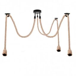 3 Heads Spider Light Chandelier Pendant Lighting Ceiling DIY Spider Rope