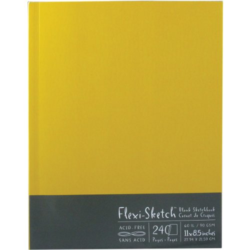"960030 Flip-Sketch Blank Spiral Sketch Book 6""X9""-100 Sheets- Mist"