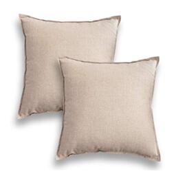 "Jeanerlor Set of 2 20""x20"" Yellow Pillowcase with Zipper Cousion Cover Decor Cotton Linen to Embellish Students' Dormitory/Study Room/House/Office,(50 x 50cm), Light Linen"
