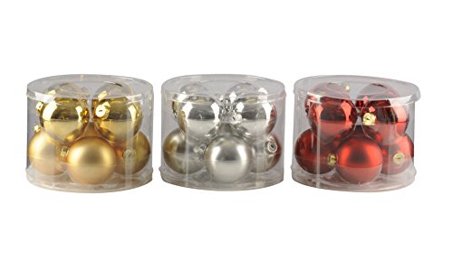 Christmas Gifts 49227 Christmas Bauble with 3 Assorted, 8 cm
