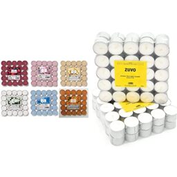 Aladino 150 Tea Lights Candles Scented Tealights- 25 x 6 Scents Mixed Pack - Cotton Flowers, Mixed Berries, Citrus, Rose, Lavender & Cinnamon & 8 Hour Tea Lights Candles (50 Pack)