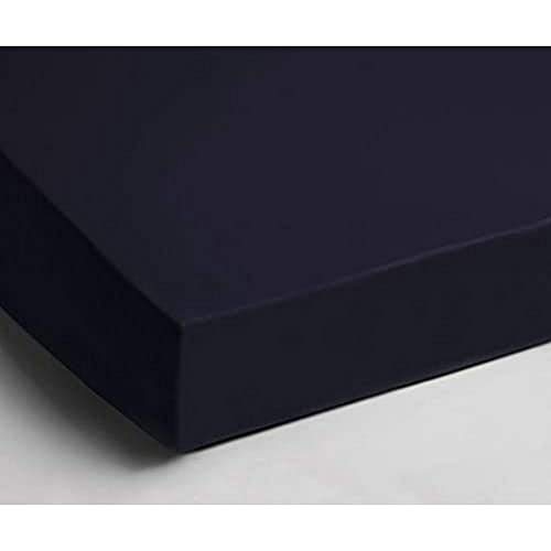 Day Dream Fitted sheet non iron navy, Cotton, 90 x 220 cm