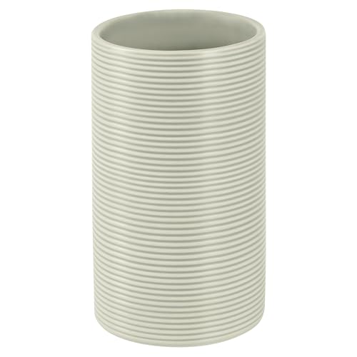 Spirella Tube Ribbed Tumbler/Toothbrush Holder, Stone