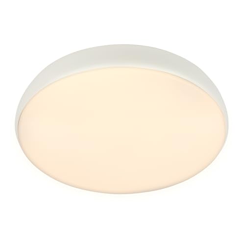 BRILONER - LED Ceiling Light with Remote Control, Dimmable, Warm White to Neutral White, LED Light, Ceiling Lights for Living Room, Ceiling Lights Bedroom, Ceiling Light Lounge, 35X8.5 cm, White