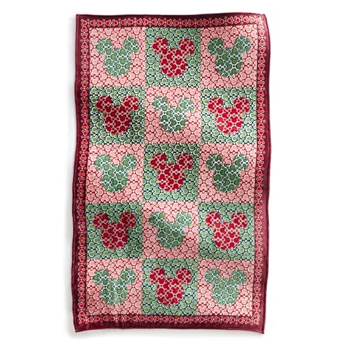 Vera Bradley Disney Fleece Plush Throw Blanket, Mickey Mouse Kaleidoscope Holiday, Mickey Mouse Kaleidoscope Holiday, One Size