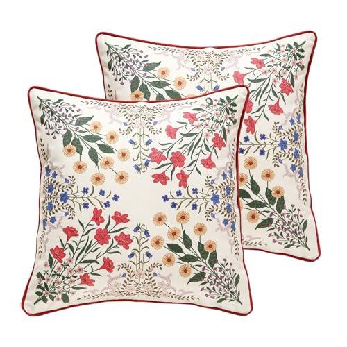 "ISAENNE Designer Velvet Throw Pillow Cover,18""x18"" Set of 2-Bertina A - Pillow Cover,Concealed Zipper Design,Dragonfly Pattern,Sofas,Bedroom,Living Room,Lounge Chairs,All Season Home Decor"