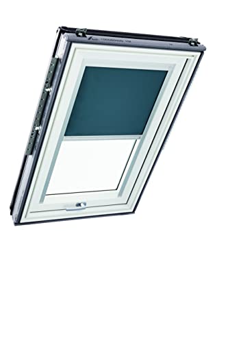 Original Roto Blackout Roller Blind ZRV Almost complete Blackout Guide Rail Silver For Roto Roof Windows Series Designo R6/R8, i8 and Classic 64/84 Size 054/118 - 05/11 Colour Dark Grey
