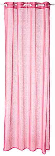 Export Trading Eden Yeux Curtain – 140 x 265 cm 260x140x0.5 cm fuchsia