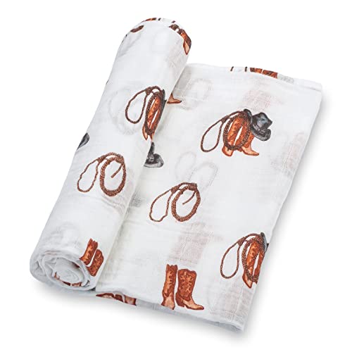 LollyBanks Muslin Swaddle Blanket - 100% Cotton - Newborn and Infant Blanket - Large 47 x 47 inches for Girls - Light Weight and Breathable -