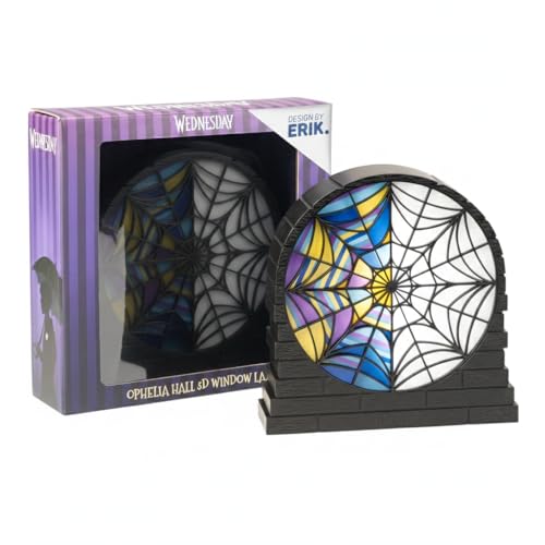 Grupo Erik Battery Lamp - Wednesday Addams Gifts - Desk Lamp Table, Mood Light, Gaming Light - Wednesday Gifts, Cool Room Decor, Halloween Lights