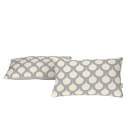 Alexandra House Living Astun Cushion Cover Pearl Grey 30 x 50 cm 30 x 1 x 50 cm Pack of 2