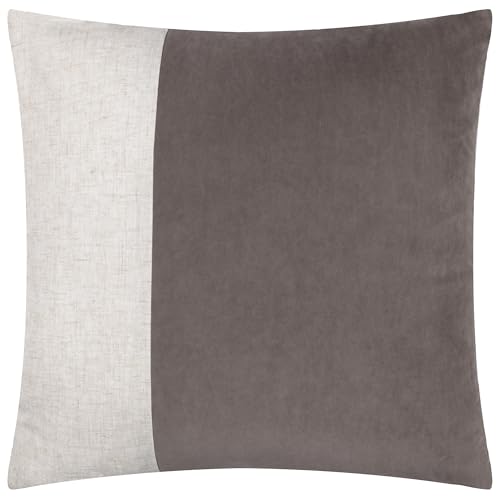 Yard Morden Soft-Washed Velvet Feather Filled Cushion - Taupe - 50x50cm
