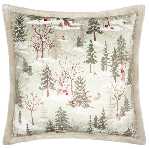 furn. Forest Festivities Polyester Filled Cushion (Natural - 50x50cm)