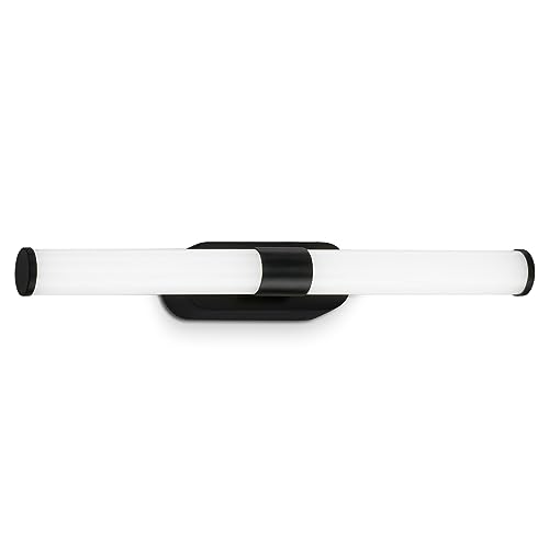 BRILONER - LED Bathroom Mirror Lamp, Bathroom Mirror Lamp, Wall Light, IP44, Neutral White Light Color, 7W, Black, 40cm