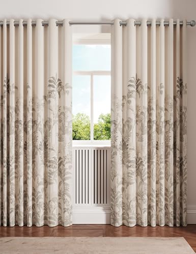 Ted Baker Rhapsody Blackout Lined Curtains Linen