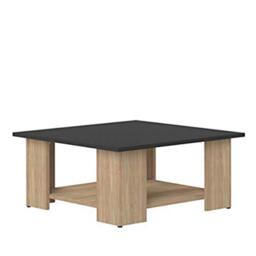 Symbiosis, Square Coffee Table 67X67, Natural Oak/ Black, 67 x 67 x 30,5 cm (WxDxH)
