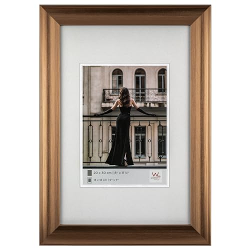 walther design Venice JL318J Picture Frame, 13 x 18 cm, Bronze