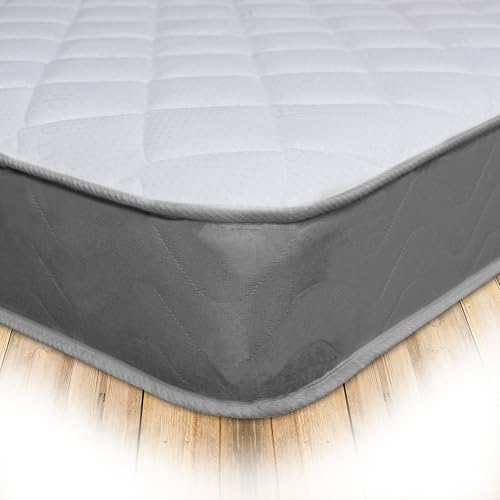 Starlight Beds Cooltouch Diamond Grey Small Double Mattress, Value Sprung Memory Foam Mattress, Soft, 18cm Deep (120cm x 190cm)