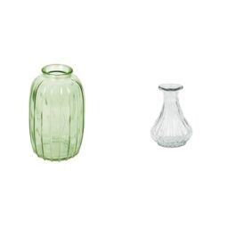 Talking Tables Green Glass Bud Vase for flowers, s & Talking Tables Souk - Vaso per boccioli in vetro r Table Decor Bundle