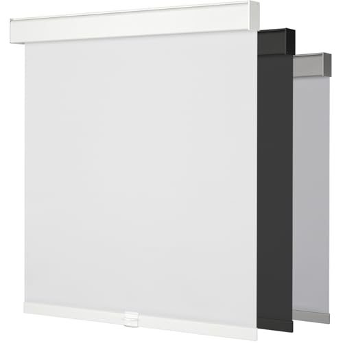 "Cordless Blackout Roller Shades for Windows & Doors, Free-Stop Shades with Valance, UV Protection, Thermal Insulated Window Blinds for Home, Bedroom, Office, White, 33"" W x 72"" H"