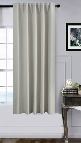Gardinenbox Boston Dark 2023600 Premium Blackout Curtain H x W 175 x 140 cm Cream 100% Blackout with Multiband Suspension