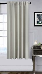 Gardinenbox Boston Dark 2023600 Premium Blackout Curtain H x W 175 x 140 cm Cream 100% Blackout with Multiband Suspension