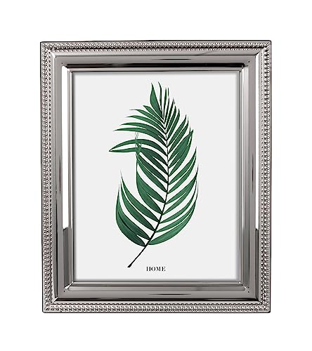 Inov8 Framing Tarnish Resistant Silver Plated Picture Frame - Bead Design for 10x8 Inch(25x20cm) Photo