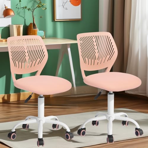 FurnitureR 2PCS Writing Task Chair Ergonomic Kids Teens Boys Girls Twins Study Chair - Adjustable Height Swivel Computer Laptop Desk Chair for Home,Office,Study Room