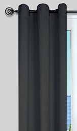 LOVELY CASA Nelson r64689411 Curtain 250 x 135 cm Polyester Anthracite