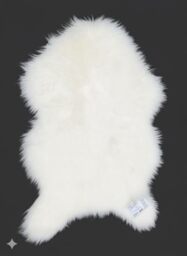 Kampala Hill Luxury Faux Rabbit Fur Rug With Suede Backing Area Rug Plush Soft Accent Rug White 60x90cm