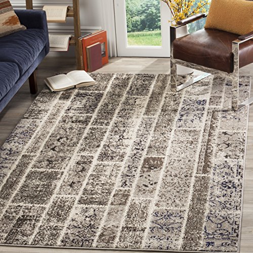 Safavieh Boho Chic Indoor Woven Rectangle Area Rug, Monaco Collection, MNC216, in Beige / Multi, 122 X 170 cm for Living Room, Bedroom or Any Indoor Space