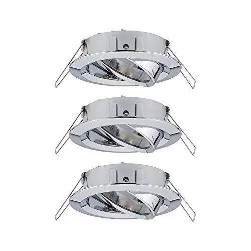 Paulmann 92488 Choose luminaire spot swivelling max. 3x10 watt Ceiling Spotlight Chrome recessed lamp Aluminium