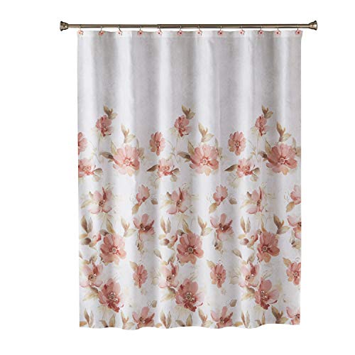 SKL Home Saturday Knight Misty Floral Shower Curtain, Pink/Multi