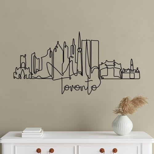Stylish Black Decorative Metal Wall Accessory, 120 x 55 x 1.5 cm, 100% Metal, 2 mm Thickness, Perfect for Modern Home Decor & Art Display
