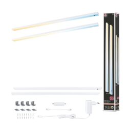 Paulmann 98619 LED Under-Cabinet luminaire Inline 2-piece Set 2x6W 550x26mm 2x500lm 24V White matt Tunable White