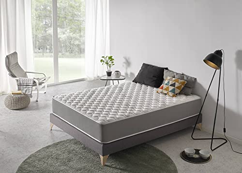 Dmora - Deluxe single mattress, Memory Foam structure, orthopedic and anatomic with medium/rigid bearing capacity, Cm 80x190 Height 20