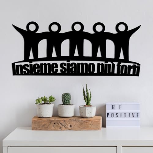 Stylish Black Decorative Metal Wall Accessory, 60 x 26 cm, 100% Metal, 1.5 mm Thickness, Perfect for Modern Home Decor & Unique Wall Art