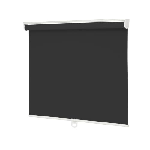 "Changshade Blackout Roller Shades Cordless for Windows,100% Room Darkening Window Blinds for Bedroom,Thermal Insulated UV Protection,Easy Install Pull Down Shades for Home,21"" w x 72"" h,Dark Black"