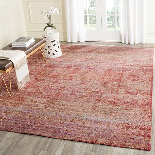 Safavieh Metro-Mod Indoor Woven Rectangle Area Rug, Mystique Collection, MYS920, in Fuchsia / Multi, 91 X 152 cm for Living Room, Bedroom or Any Indoor Space