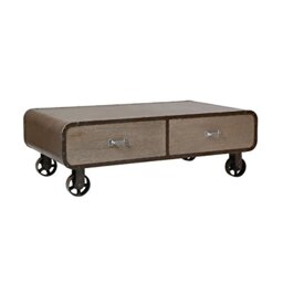 Premier Housewares Village Loft Coffee Table, Wood, Natural