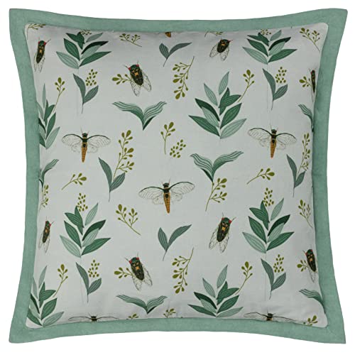 Wylder Lacewing Polyester Filled Cushion,Sage,50 x 50cm