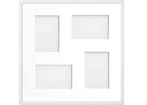 Frame Company Drayton Multi Aperture Photo Frame, White, 40x40cm for 6x4 inch (x4 mix)