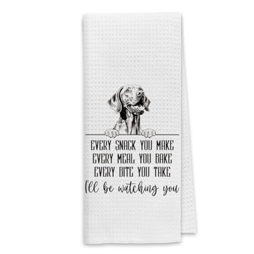 Dibor Vizsla Kitchen Towels - Funny Dog Meal Cloth Hand Towels & Tea Towels for Bathroom & Kitchen, Gifts for Dog Lovers, 16x24 Inches