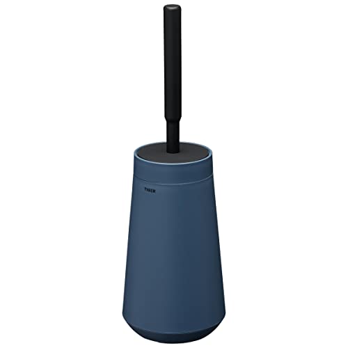 Tiger Tess, Toilet brush holder with Swoop® brush flexible, Blue/Black, 129x129x412mm