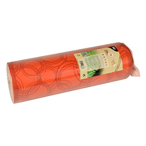 Papstar Royal Collection, Table Runners, cloth-like, Tissue Mix Bubbles 24 M X 40 cm Nectarine Roll # 86504